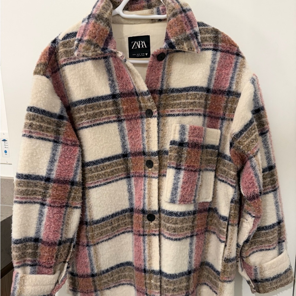 Zara Multicolor Plaid Jacket